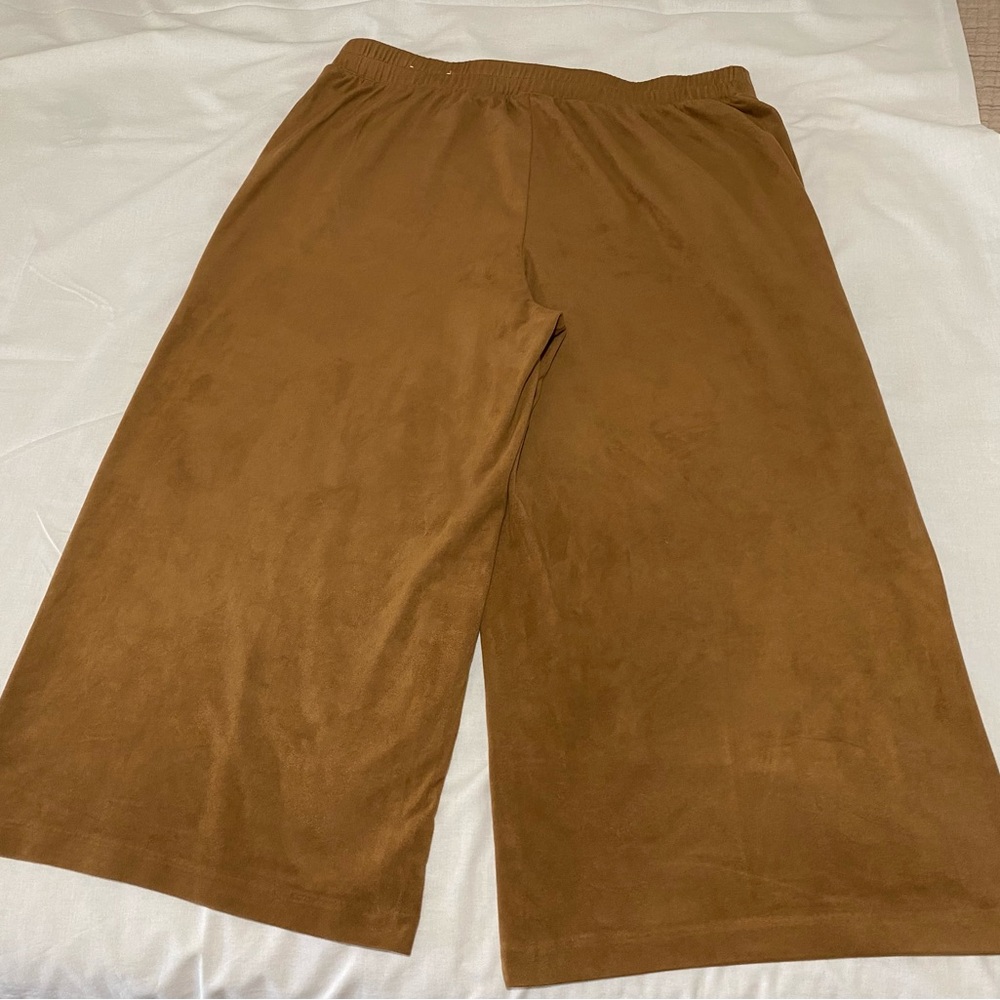 Chico's Tan Faux Suede Bolero Pants